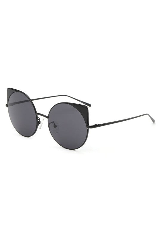 Women Round Cat Eye Fashion Sunglasses