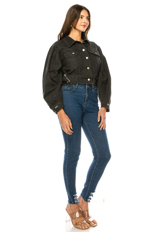 Women's Washed Denim Jacket