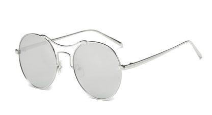 Round Mirrored Fashion Sunglasses